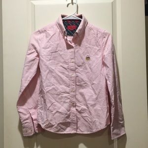 E-Land boys striped Button Down Collar long sleeves shirt size? EU 160/85 pink